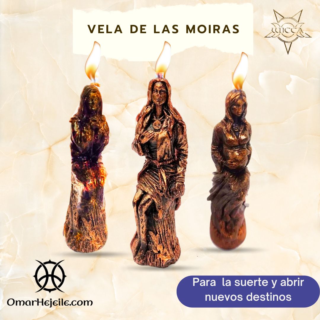 Velas Moiras de las Suertes Set x 3